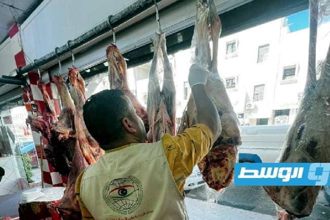 حملة تفتيشية على المطاعم ومحال الجزارة في أبوسليم (صور)