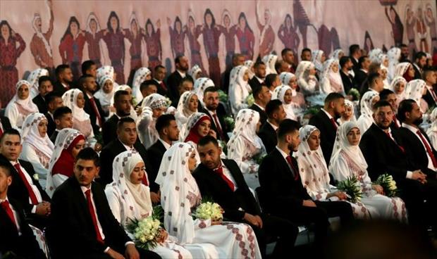 عرس جماعي للاجئين الفلسطينيين في لبنان