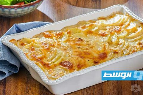 بطاطا بالكريمة والجبن على الطريقة الفرنسية