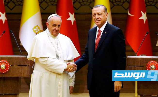 إردوغان يتصل بالبابا ويدعو إلى إنهاء «المذبحة» الإسرائيلية في حق الفلسطينيين