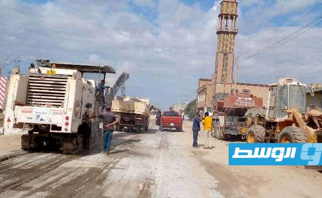 بدء صيانة شارعي «البيبسي» و«معسكر 302» في بنغازي