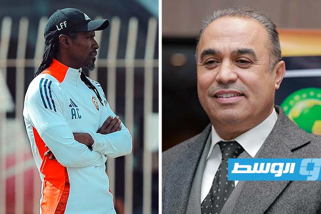 سيسيه يصل ليبيا ويحدد برنامج استعدادات المنتخب في اجتماع مع المغربي