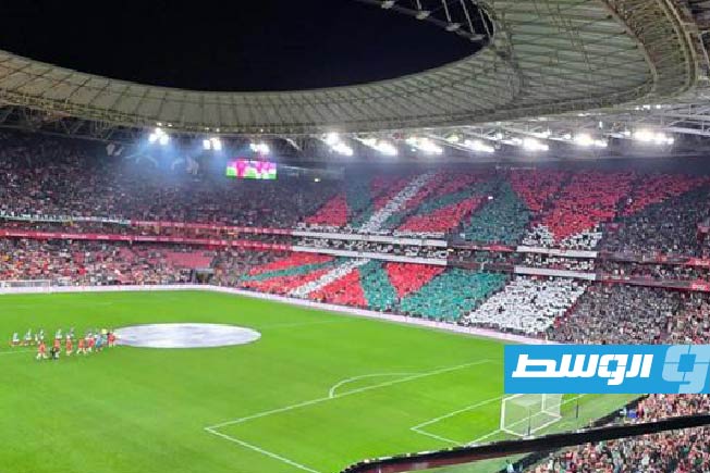 مباراة منتخب فلسطين مع إقليم الباسك تتحول لتظاهرة تنديد بجرائم الاحتلال