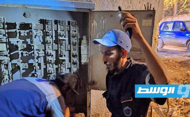 عودة الكهرباء إلى مناطق جديدة في درنة