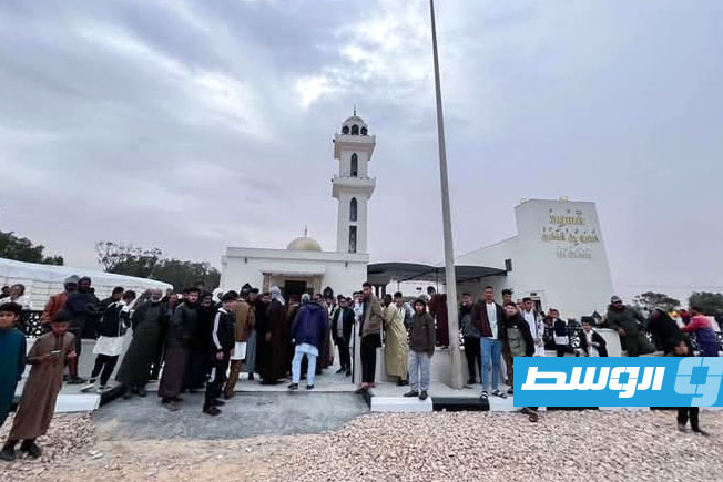 على مساحة 5 آلاف متر.. افتتاح «مسجد عمرو بن العاص» في سرت