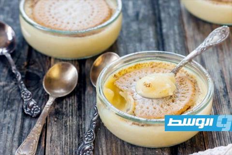 كاسترد بالبسكويت والشيكولاتة