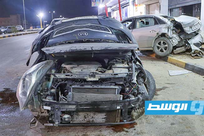 السرعة تتسبب في حادث مروع بطرابلس