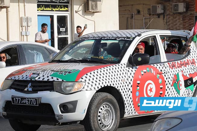 شاهد.. «قافلة الصمود» تصل مصراتة