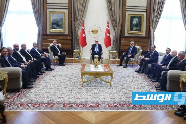 إردوغان يبحث مع وفد من «حماس» مراحل تنفيذ اتفاق وقف إطلاق النار في غزة
