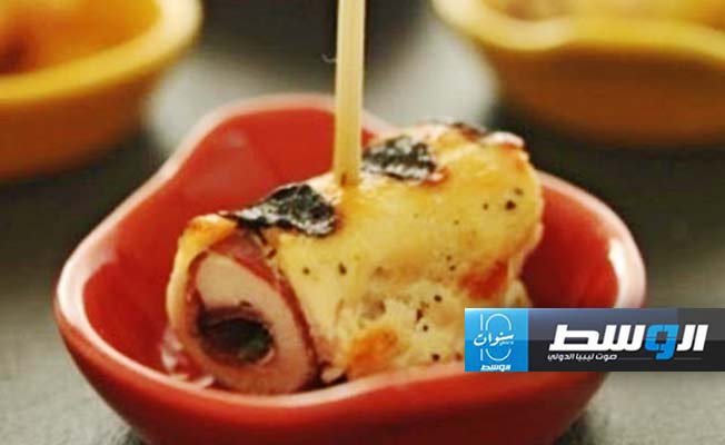 رول الديك الرومي مع البسطرمة
