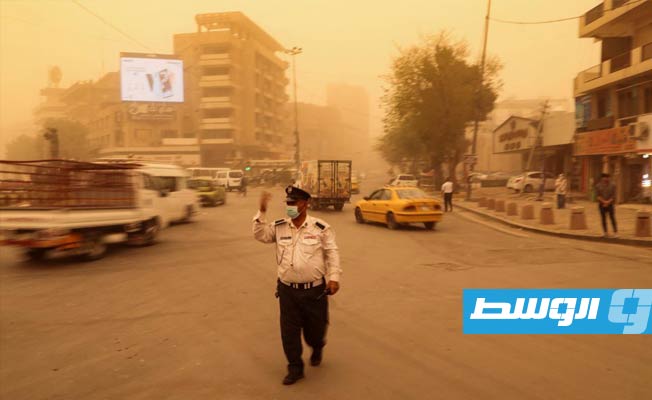 بالصور: عاصفة رملية ثانية تضرب العراق خلال أسبوع