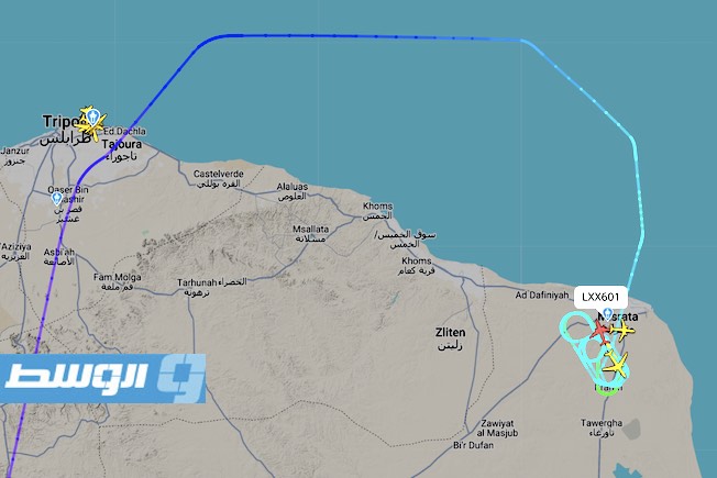 «فلايت ريدير»: 3 طائرات تابعة للخطوط الأفريقية تصل مطار مصراتة من مطار معيتيقة