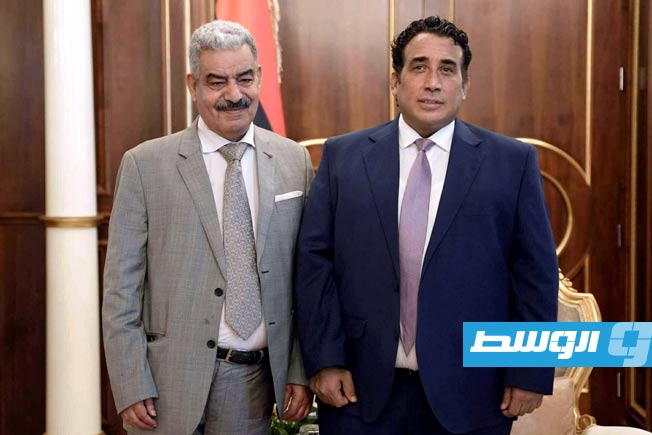 المنفي يؤكد لمبعوث الرئيس الفلسطيني إدانته لحرب الإبادة والتجويع في غزة