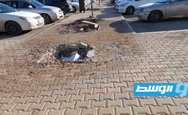 انتشار ظاهرة سرقة أغطية فتحات الصرف الصحي بشوارع بني وليد