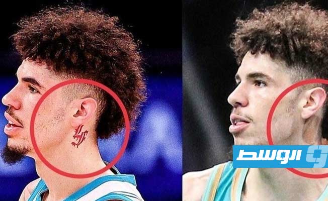 إلزام لاعب سلة أمريكي بتغطية وشم على رقبته