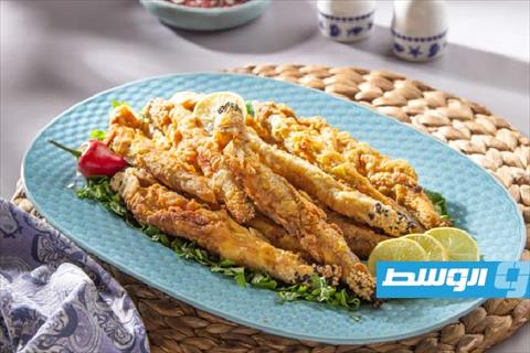 سمك مكرونة مقلي