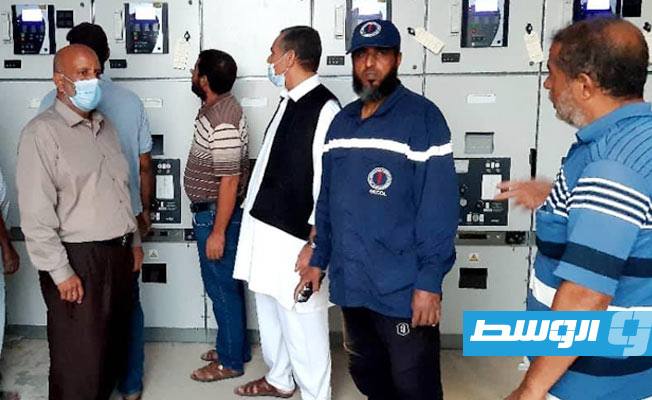 تشغيل محطة كهرباء في عين زارة