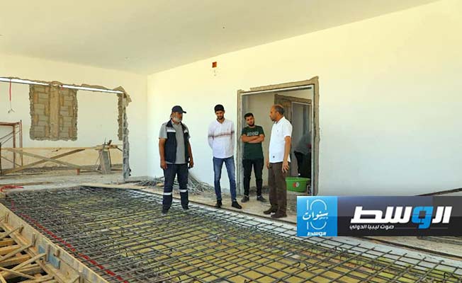 بالصور: تحوير محطة كهرباء في سرت