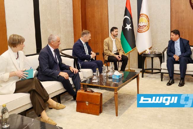العقوري يؤكد لوفد ألماني الحاجة إلى إعادة إطلاق «عملية برلين»