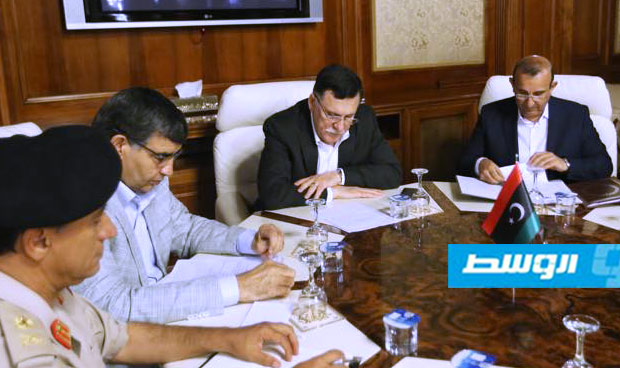 السراج يشارك في الاجتماع الأسبوعي للغرفة الأمنية المشتركة