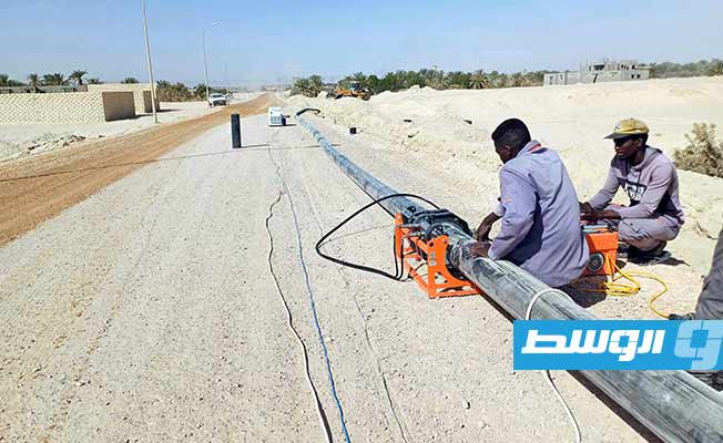 Housing and Utilities Authority: New water networks serving 700 homes in Awjilah nearing completion
