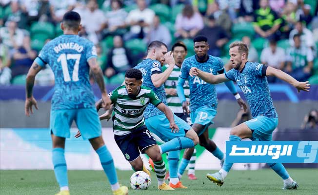 سبورتينغ لشبونة يتصدر مجموعته بأبطال أوروبا بالفوز على توتنهام