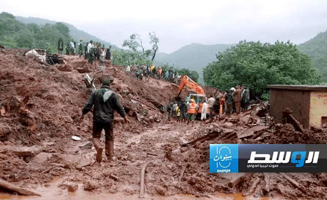 36 وفاة جراء انزلاقات التربة في الهند