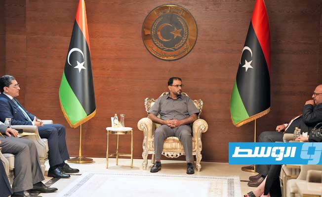 Parliament-appointed PM Osama Hammad discusses job training programs with Jordanian delegation
