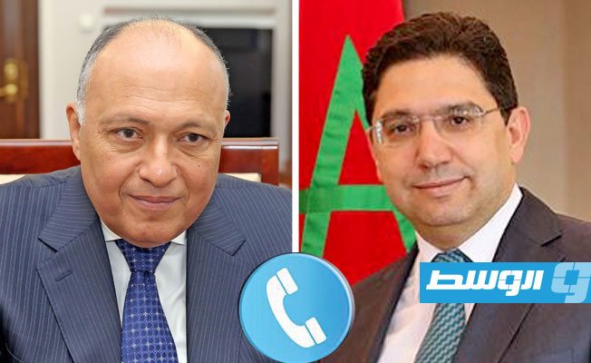 شكري وبوريطة يتفقان على تكثيف الاتصال بالدوائر السياسية الفاعلة في ليبيا