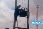 إعادة التيار الكهربائي إلى منطقة هراوة شرق سرت