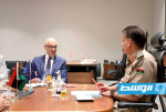 النمروش يبحث مع سفير الاتحاد الأوروبي تعزيز التعاون العسكري والأمني