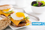 برغر البيض بالجبنة
