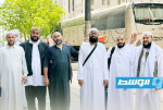 بالصور.. فوج حجاج ليبيين جديد يغادر المدينة المنورة إلى مصراتة