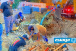 صيانة عاجلة لخط مياه شارع الزاوية في طرابلس