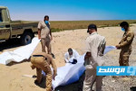 انتشال جثماني مهاجرين غير قانونيين من شاطئ التفشة غرب طبرق