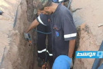 صيانة طارئة على دائرة كهرباء في سبها