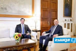 صدام حفتر يجتمع مع وزير الخارجية اليوناني في أثينا
