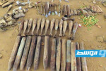 العثور على كميات كبيرة من مخلفات الحرب في غريان