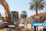 بدء أعمال صيانة الصرف الصحي في حي السلام بغدامس
