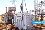 وصول محول كهرباء إلى محطة وادي القطارة في بنغازي