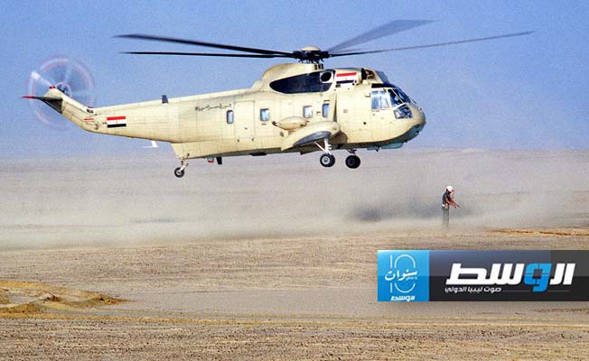 الناطق العسكري المصري: استشهاد ضابطين إثر سقوط طائرة هليكوبتر خلال تدريبات جوية
