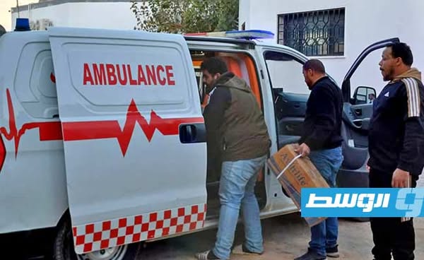 قافلة مساعدات طبية عاجلة من درنة إلى مدينة ترهونة