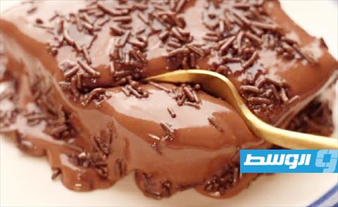 كيك النسكافيه والفانيليا