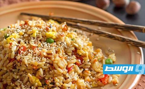 أرز بني بالخضروات