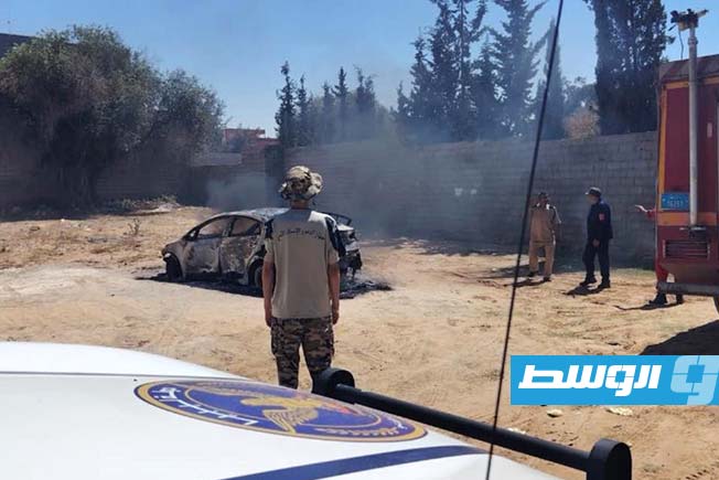 Charred body found inside a vehicle in Janzour