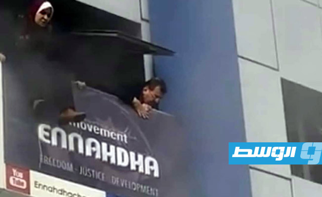 إصابة نائب رئيس «النهضة» علي العريض جراء حريق بمقر الحركة في تونس