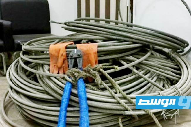 إحباط سرقة أسلاك كهربائية في القره بوللي