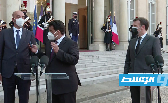ننشر كلمة المنفي خلال المؤتمر الصحفي مع ماكرون في الإليزيه