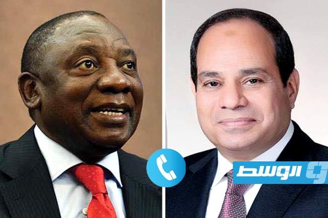 الرئيسان المصري والجنوب أفريقي يتفقان على أهمية استثمار الزخم السياسي لإقامة دولة فلسطينية مستقلة