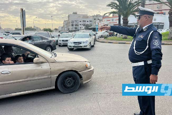 تنويه: زحام مروري في شارع «السيدي» بطرابلس بسبب أعمال صيانة